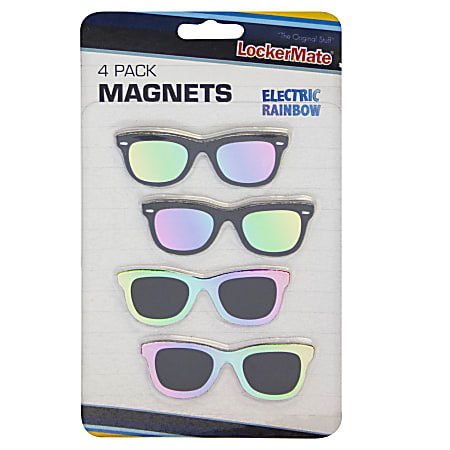 LockerMate Magnets, Multicolor Sunglasses, Pack Of 4