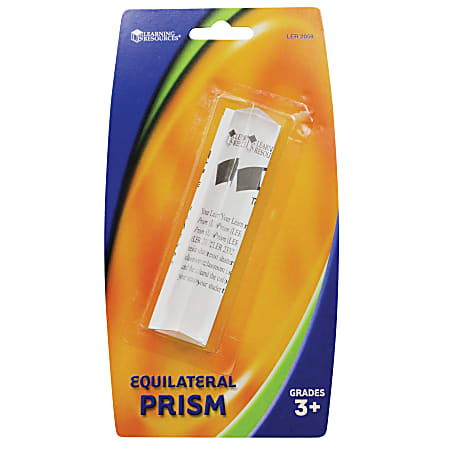Learning Resources® Equilateral Prism, 4" x 3/4", Grades 4 - 12