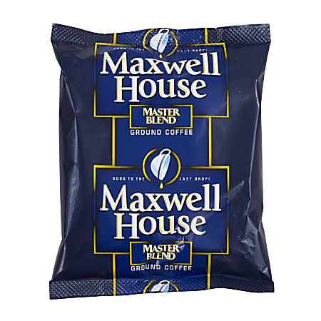 Maxwell House® Ground Coffee, Master Blend, 1.25 Oz Per Bag, Carton Of 42 Bags