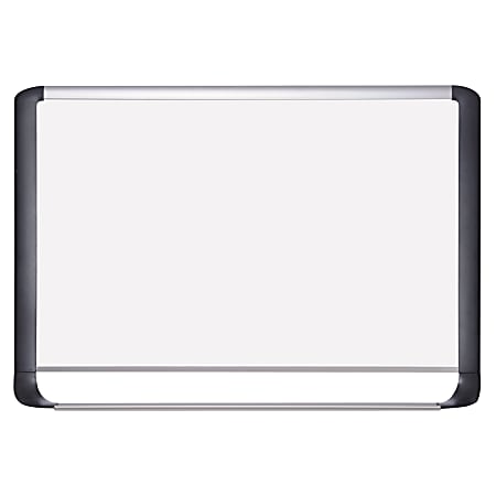 MasterVision® Porcelain Dry-Erase Whiteboard, 48" x 96", Aluminum Frame With Silver Finish