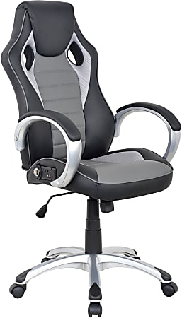 Ace X Rocker Classic Sound Office Chair, Black/Gray