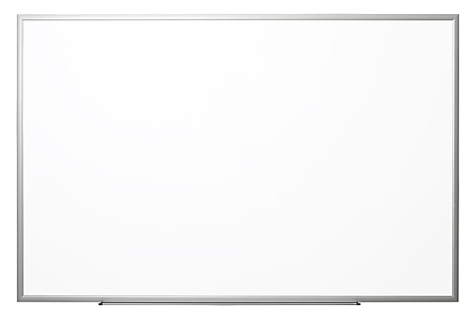 Realspace™ Magnetic Dry-Erase Whiteboard, 36" x 48", Aluminum Frame With Silver Finish