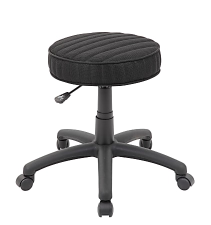 Boss Office Products Ribbed Utility Stool, Black