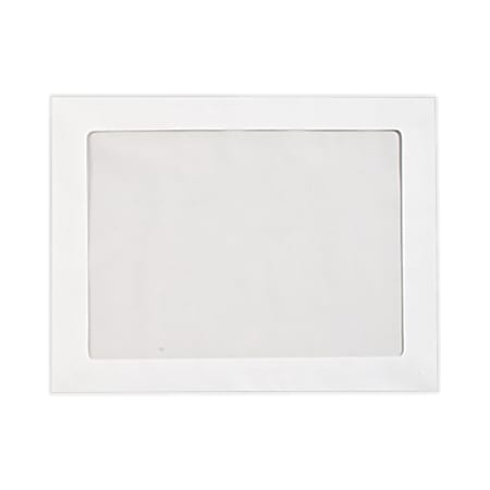 LUX #93 Full-Face Window Envelopes, Middle Window, Self-Adhesive, Bright White, Pack Of 50