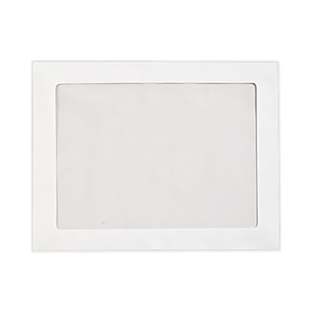LUX #93 Full-Face Window Envelopes, Middle Window, Self-Adhesive, Bright White, Pack Of 50
