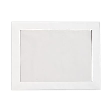 LUX #93 Full-Face Window Envelopes, Middle Window, Self-Adhesive, Bright White, Pack Of 50