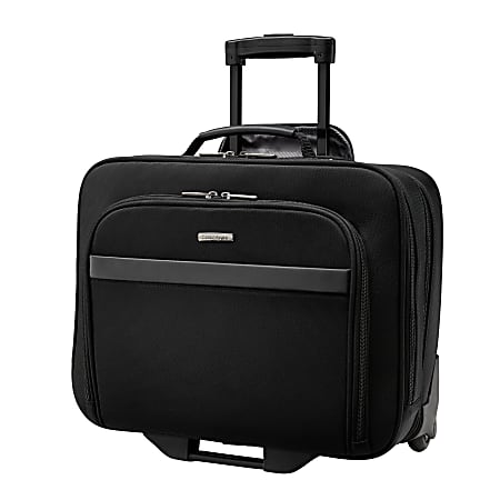 Samsonite® Double Gusset Wheeled Portfolio, Black