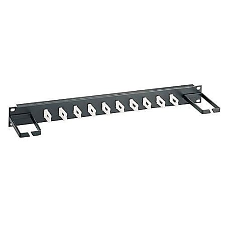 Belkin Low-Density Cable Manager - Black - 1U Rack Height