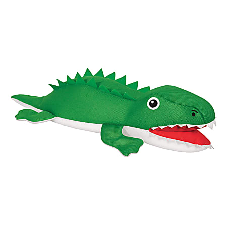Amscan Floating Alligator Pool Toy, 9"H x 18-1/2"W x 33"W, Green