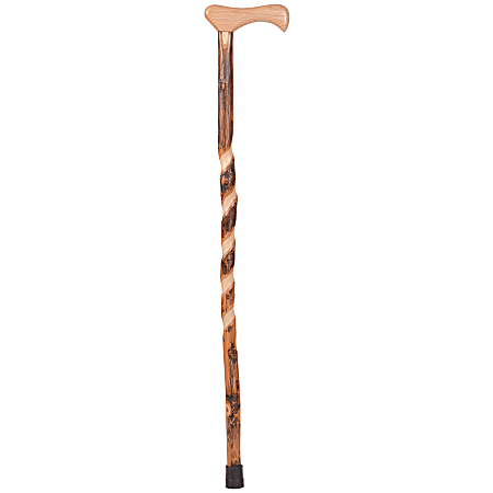 Brazos Walking Sticks™ Twisted Hickory Handcrafted Cane, 40", Natural