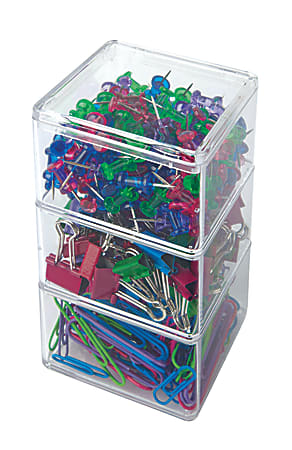 Office Depot® Brand Stackable Clip Kit, Assorted Colors