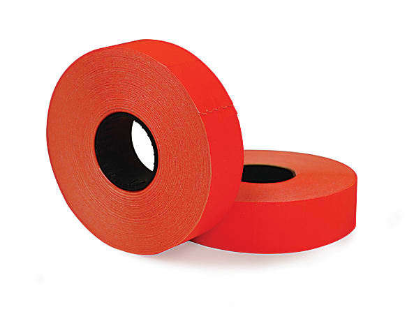 OD 2 Line Price Marking Labels Red 3500PK - Office Depot