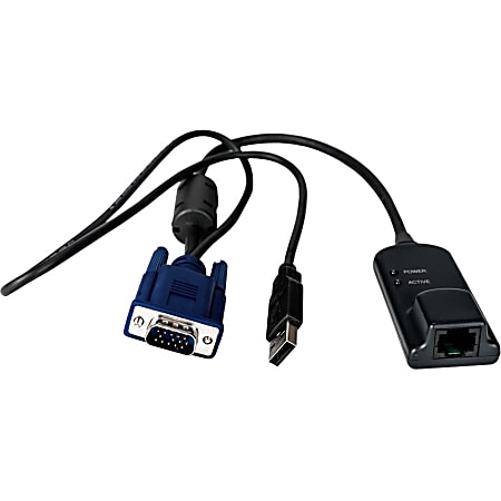 Vertiv Avocent KVM Interface Module | MPU Virtual Media CAC | TAA Compliant - RJ-45/USB/VGA Server Interface Module for Keyboard/Mouse, Switch, Monitor, Server - HD-15 VGA, Male USB - RJ-45 Female Network - Black - TAA Compliant