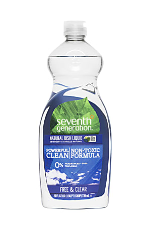 Seventh Generation™ Natural Dishwashing Liquid, Free & Clear Scent, 25 Oz Bottle