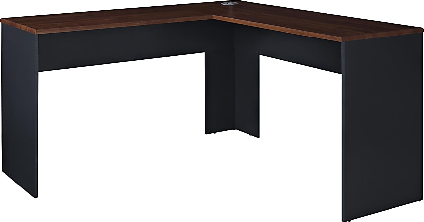 Ameriwood™ Home The Works L-Shaped Desk, Cherry/Gray