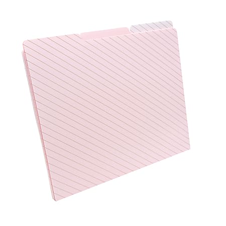 See Jane Work® Gold Foil File Folder Set, 8 1/2" x 11", Letter Size, Pink/Gold, Pack Of 6