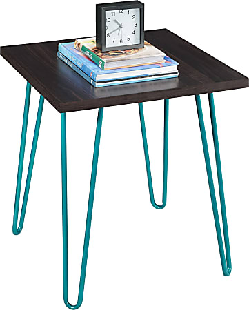 Ameriwood Home Owen Retro End Table Square EspressoTeal - Office Depot