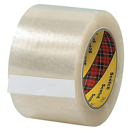 3M® 311 Carton Sealing Tape, 3" x 110 Yd., Clear, Case Of 24