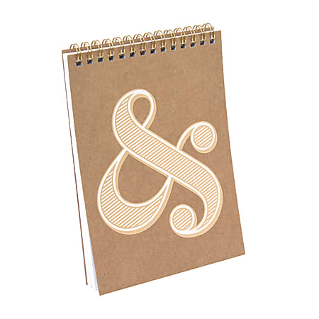 See Jane Work® Gold Foil Spiral Top Notebook, Ampersand