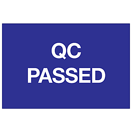 Tape Logic® Preprinted Special Handling Labels, DL1143, QC Passed, Rectangle, 2" x 3", Blue/White, Roll Of 500