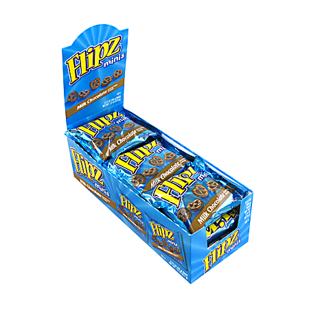 Flipz Milk Chocolate Pretzels, 2-Oz Box, Pack Of 12