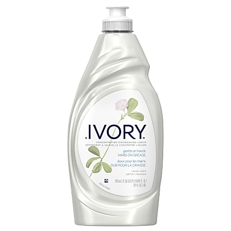 Ivory Ultra Classic Dish Liquid - Concentrate - 24 fl oz (0.8 quart) - Mild Scent - Long Lasting - Clear Bottle - 10 / Carton
