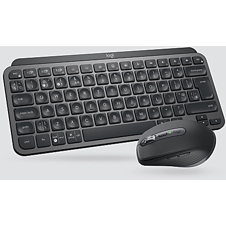 Logitech MX Keys Mini Combo for Business Wireless Mouse and Keyboard Combo  - USB Wireless Bluetooth/RF Keyboard - 79 Key - English (US) - Graphite -  