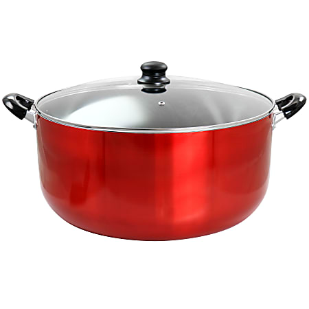 Better Chef 24-Quart Aluminum Non-Stick Dutch Oven, Red