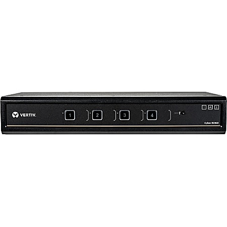 Avocent Vertiv Cybex SC945 Secure KVM Switch - 4-Port, Dual Display, DVI-I in, DVI-I out, Secure KVM with DPP (Dedicated Peripheral Port)