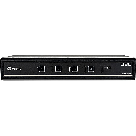 Cybex SC945 Secure KVM Switch - 4-Port, Dual Display, DVI-I in, DVI-I out, Secure KVM with DPP (Dedicated Peripheral Port)