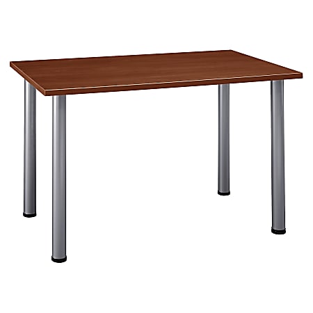 Bush Business Furniture Aspen Rectangle Table, 48"W x 29"D, Hansen Cherry, Standard Delivery