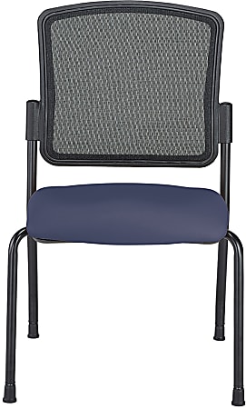 WorkPro® Spectrum Series Mesh/Vinyl Stacking Guest Chair with Antimicrobial Protection, Armless, Grape, Set Of 2 Chairs, BIFMA Compliant