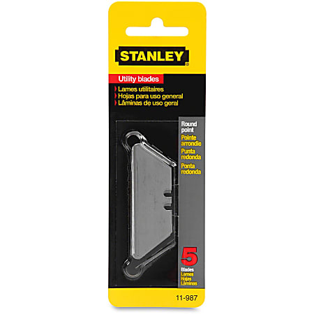 Stanley® Self-Retracting Utility Knife Refill Blades, Pack Of 5