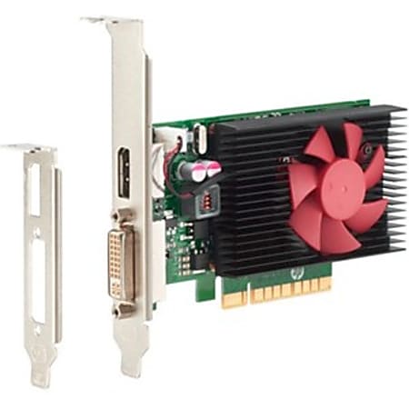 NVIDIA GeForce GT730 - Graphics card - GF GT 730 - 2 GB DDR3 - PCIe x8 low profile - DVI, DisplayPort - for HP 280 G4 (micro tower, SFF)