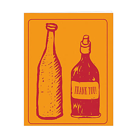 Retrospect Thank You Note Cards With Envelopes, 4 1/2" x 5 7/8", Bottles, Box Of 10