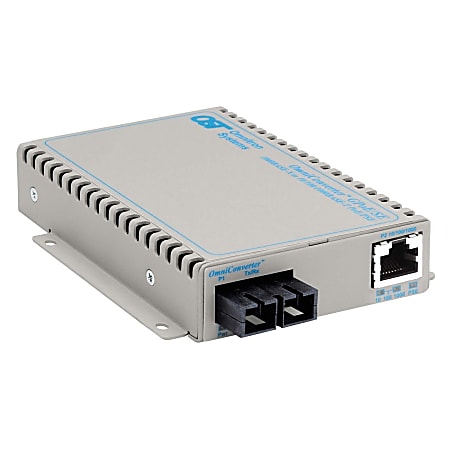 OmniConverter SE 10/100/1000 PoE Gigabit Ethernet Fiber Media Converter Switch RJ45 SC Multimode 550m