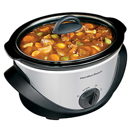 Hamilton Beach 33141 Slow Cooker - 1 gal - Stainless Steel
