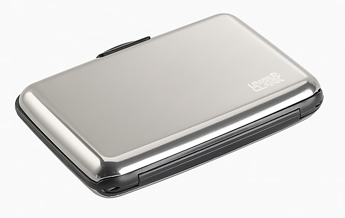Lewis N. Clark RFID-Blocking Aluminum Wallet, 2 1/2"H x 4"W x 1"D, Silver