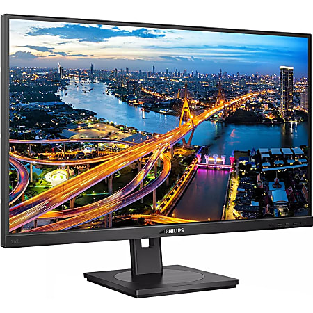 Philips 276B1 27" Class WQHD LCD Monitor - 16:9 - Textured Black - 27" Viewable - In-plane Switching (IPS) Technology - WLED Backlight - 2560 x 1440 - 16.7 Million Colors - 300 Nit - 4 ms - 75 Hz Refresh Rate - HDMI - DisplayPort - USB Hub