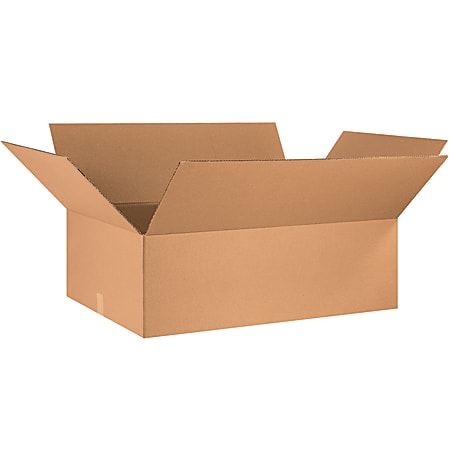 Partners Brand Corrugated Boxes, 10"H x 24"W x 36"D, 15% Recycled, Kraft Brown, Bundle Of 10