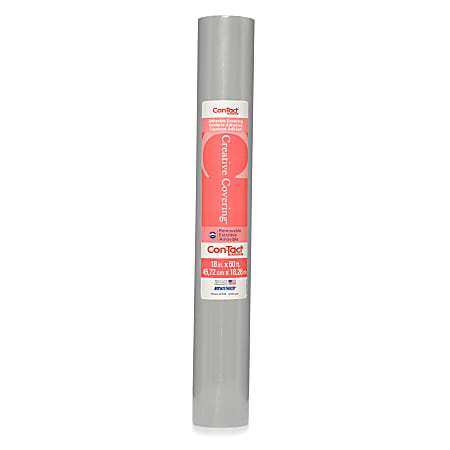 Con-Tact Brand Adhesive Roll, 18" x 60', Slate Gray, 1 Roll