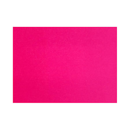 LUX Flat Cards, A2, 4 1/4" x 5 1/2", Hottie Pink, Pack Of 50