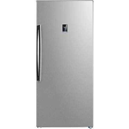 Midea 14 Cu. Ft. Convertible Upright Freezer - 13.80 ft³ - Auto-defrost - Upright - 13.80 ft³ Net Freezer Capacity - 120 V AC - Stainless Steel - Freestanding