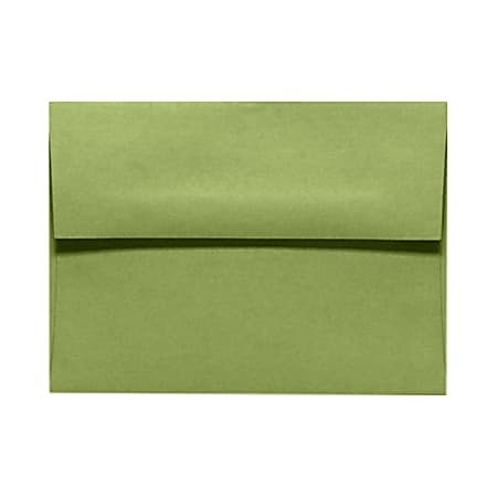 LUX Invitation Envelopes, A9, Gummed Seal, Avocado Green, Pack Of 1,000
