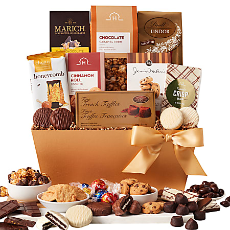 Hickory Farms VIP Elegance Gift Basket 12 items - Office Depot