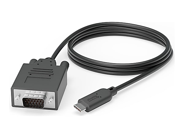 Plugable USB C to VGA Cable - Connect Your USB-C or Thunderbolt 3 Laptop to VGA Displays up to 1920x1080@60Hz - Plugable USB C to VGA Cable