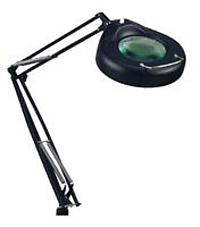 Realspace Nautilus Magnifier Task Lamp Black