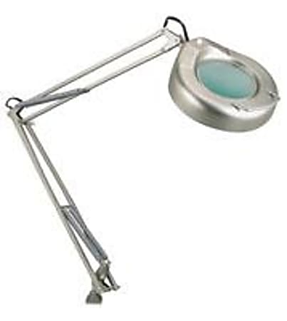 Realspace® Magnifier Task Lamp, Chrome