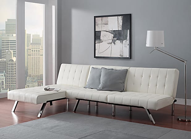 Dhp emily sales sectional futon sofa