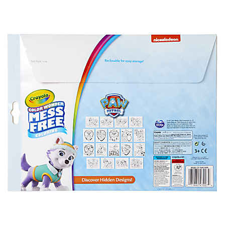 Crayola Color Wonder Mess Free Coloring Pads Markers Paw Patrol